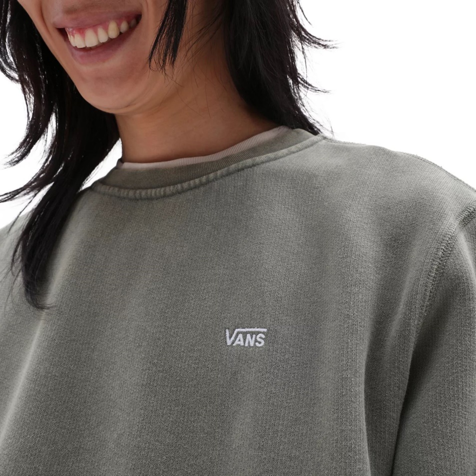 Vans Comfycush Wash Crew Pulóver Zöld