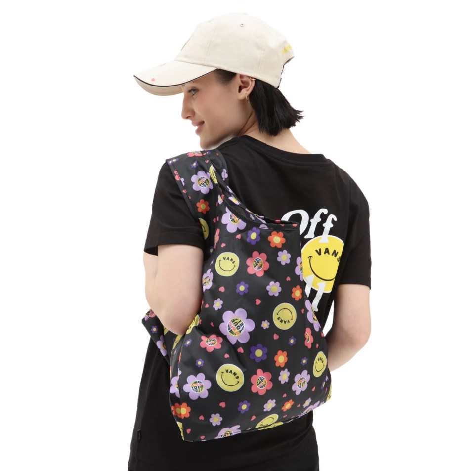 Vans Contortion Tote Bag Black-multi