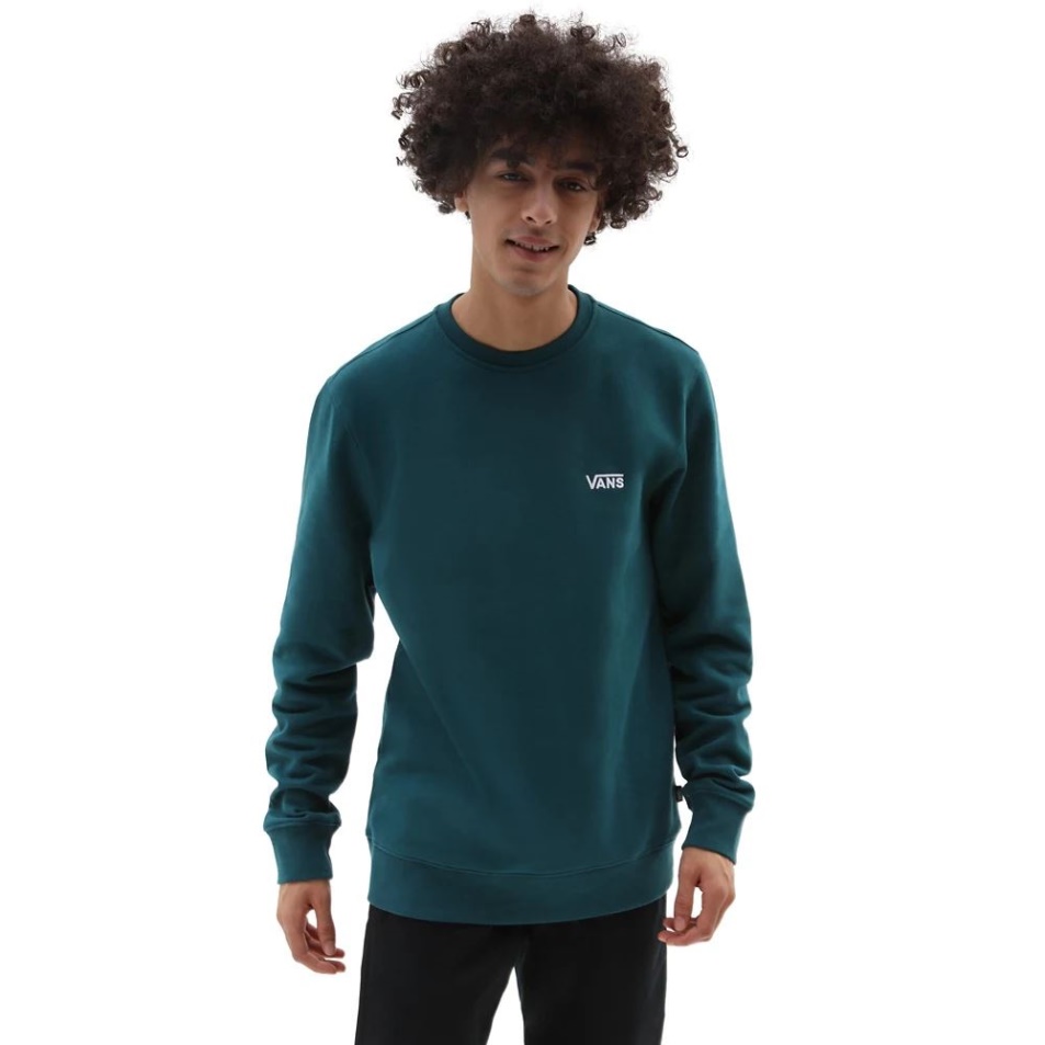 Vans Core Basic Crew Flíz Pulóver Kék