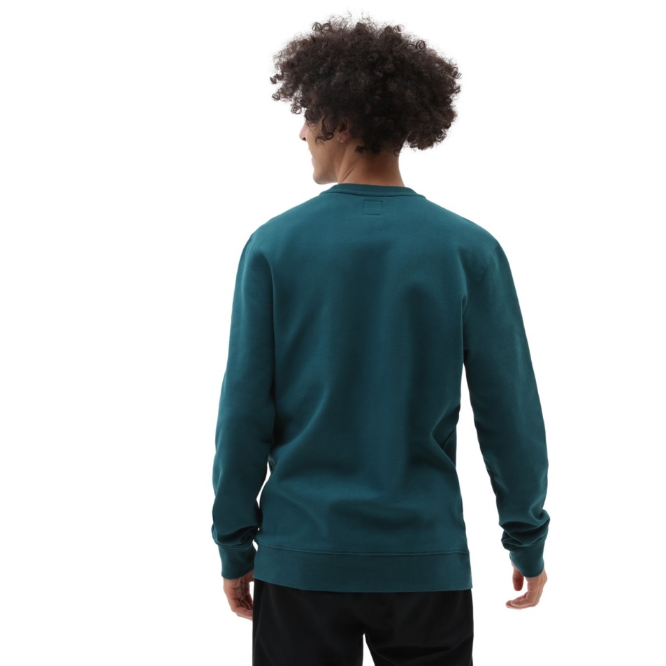 Vans Core Basic Crew Flíz Pulóver Kék