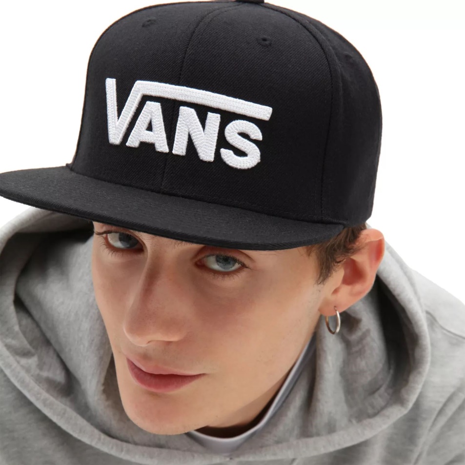 Vans Drop V Snapback Sapka Fekete-fehér