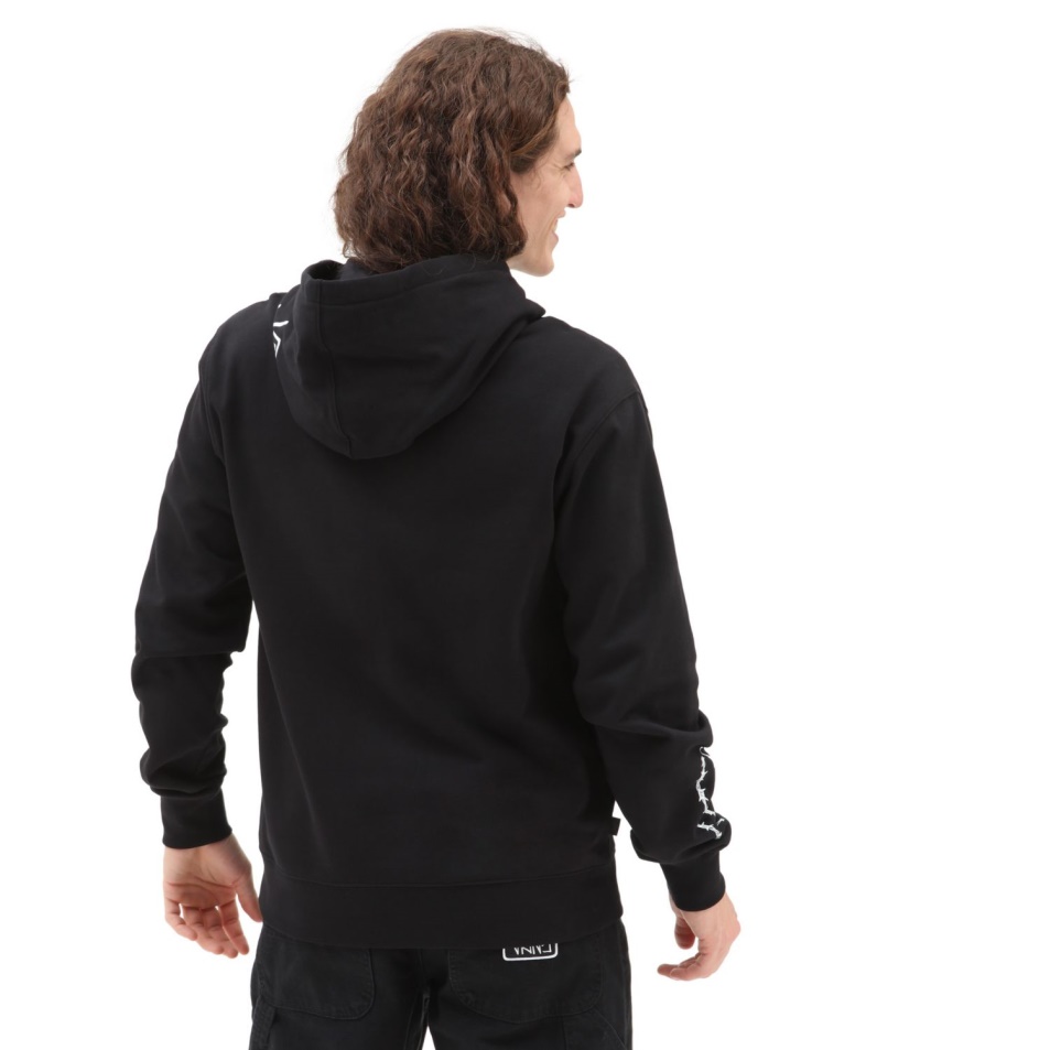 Vans Elijah Berle Polár Pulóver Kapucnis Pulóver Fekete