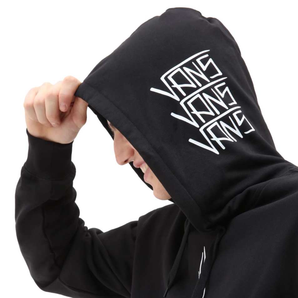 Vans Elijah Berle Polár Pulóver Kapucnis Pulóver Fekete