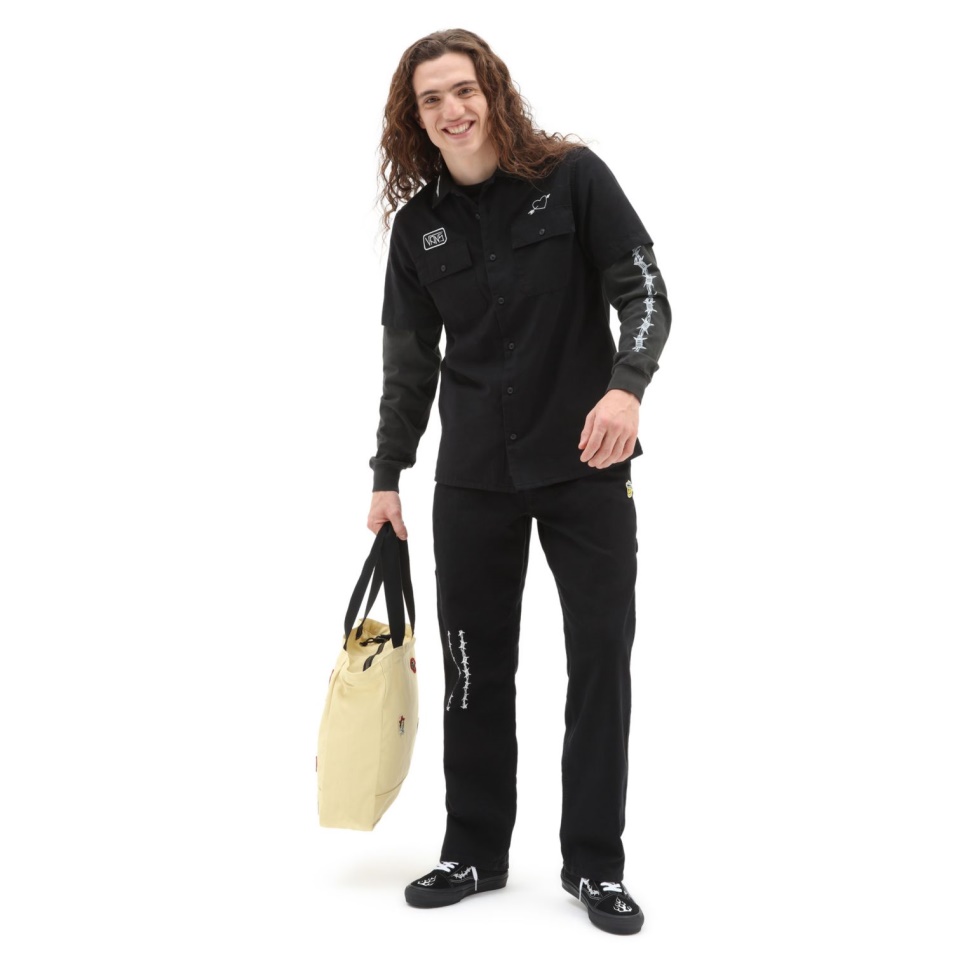 Vans Elijah Berle Szőtt Ing Fekete