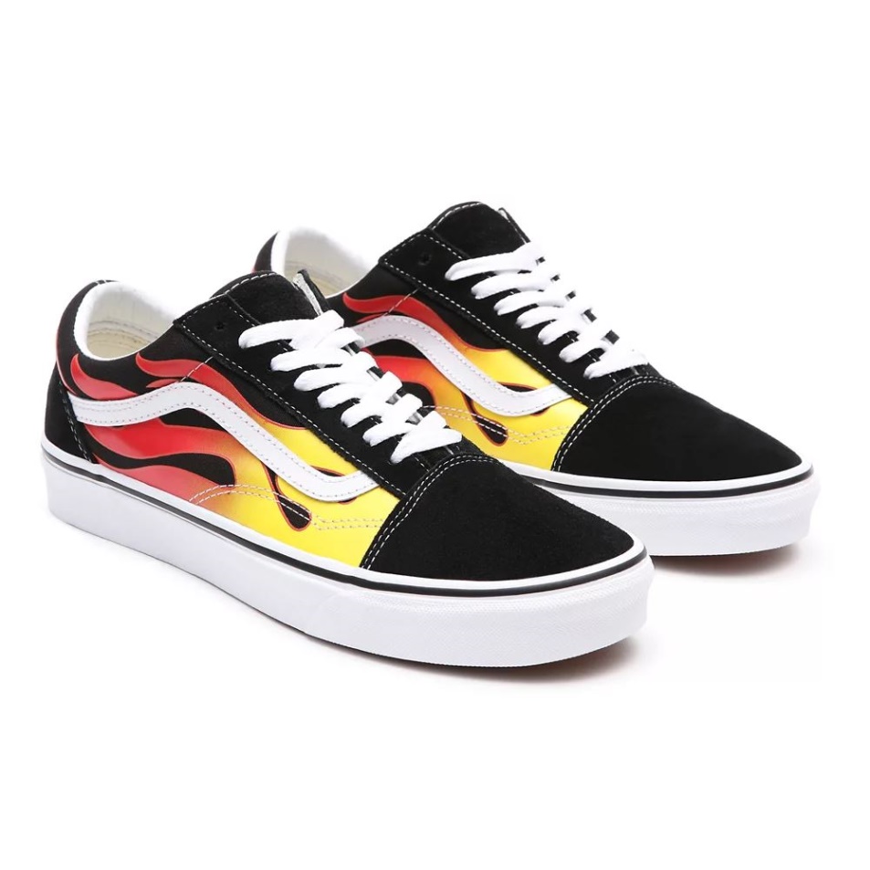 Vans Flame Old Skool Cipő Fekete