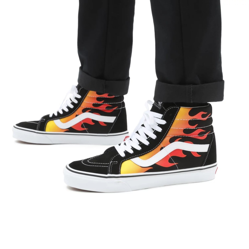 Furgonok Flame Sk8-hi Reissue Cipő Fekete