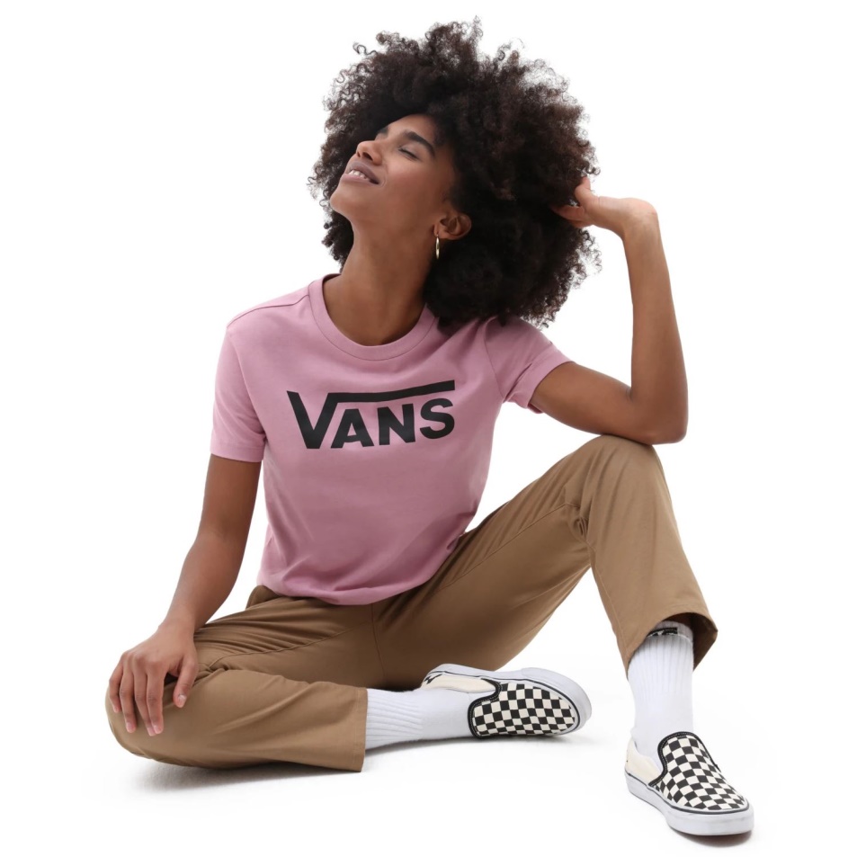 Vans Flying V Crew Póló Rózsaszín
