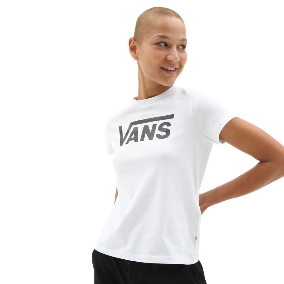 Vans Flying V Crew Póló Nők Fehér