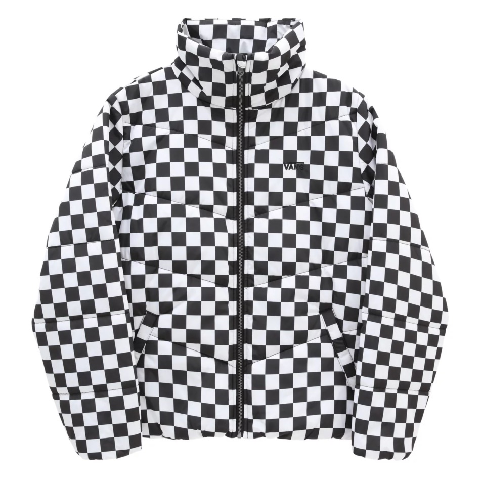 Vans öntöde Print Puff Mte Kabát Fekete-fehér
