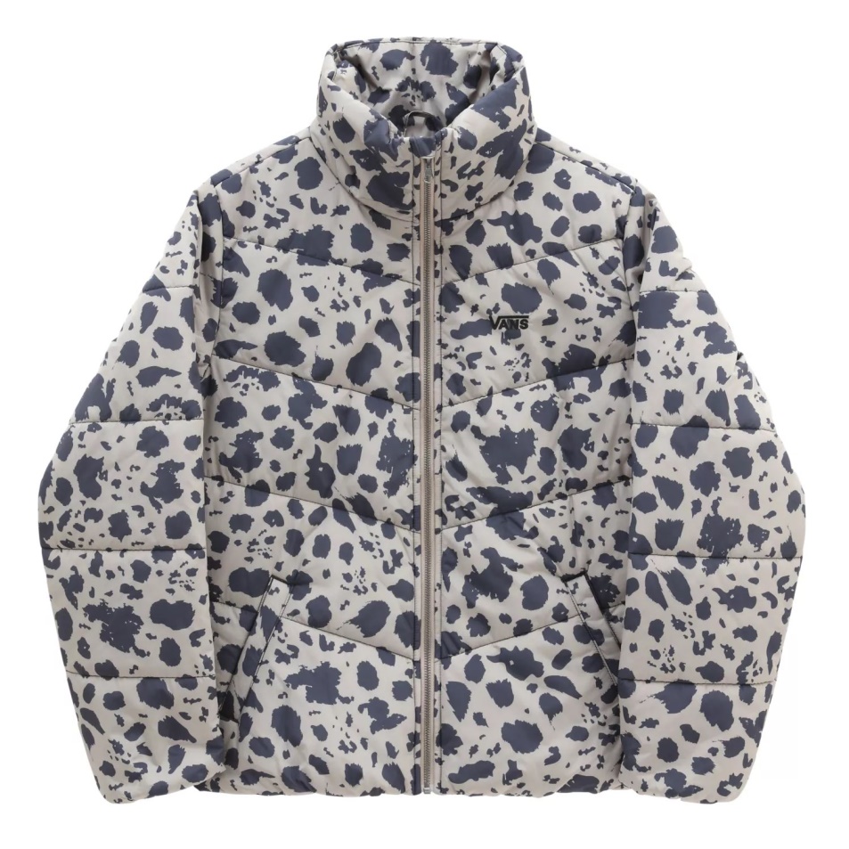 Vans öntödei Print Puff Mte Kabát Fekete