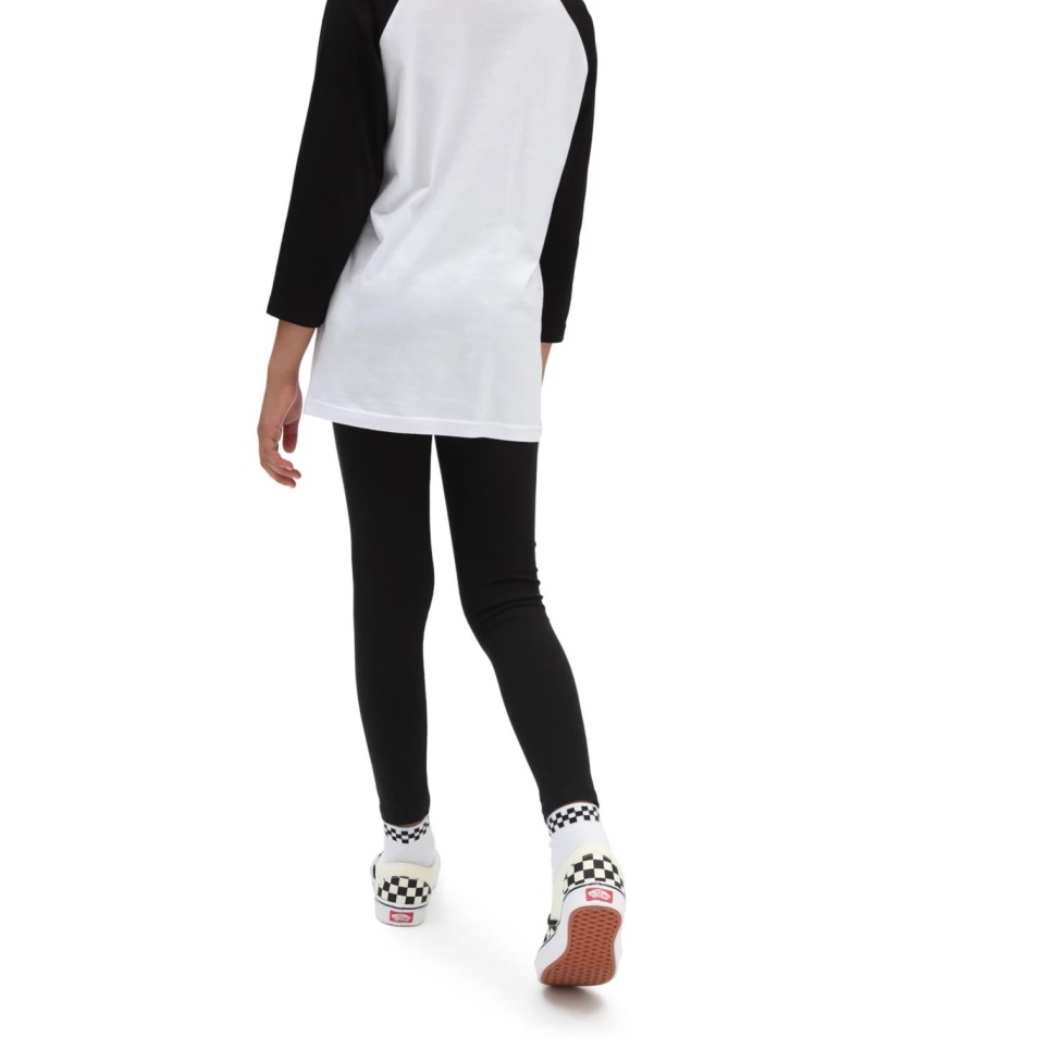 Vans Lányok Palatábla Leggings (8-14 év) Fekete-fehér