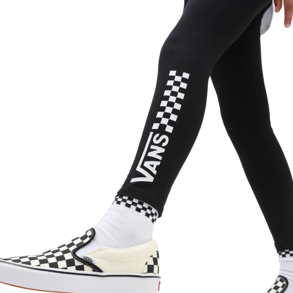 Vans Lányok Palatábla Leggings (8-14 év) Fekete-fehér