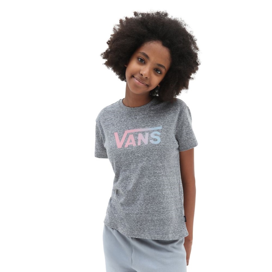 Vans Girls Flying V Crew Póló (8-14 év) Szürke