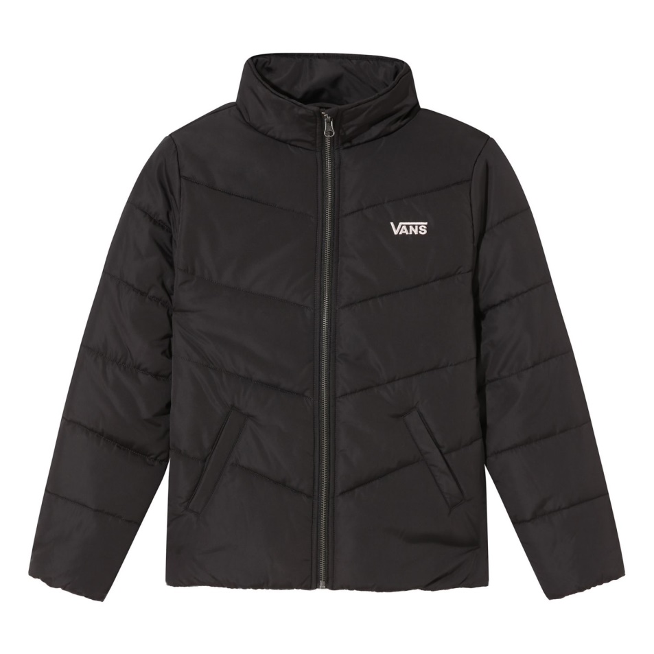 Vans Lányok öntödei Puffer Mte Kabát (8-14 év) Fekete