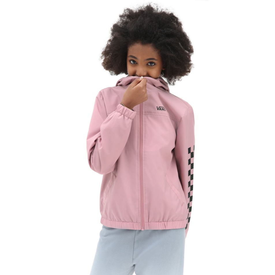 Vans Girls Kastle Klasszikus Széldzseki Kabát (8-14 év) Rózsaszín