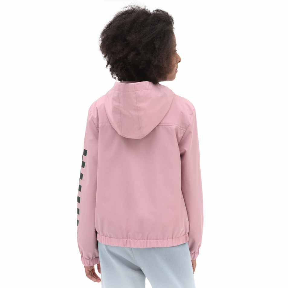 Vans Girls Kastle Klasszikus Széldzseki Kabát (8-14 év) Rózsaszín