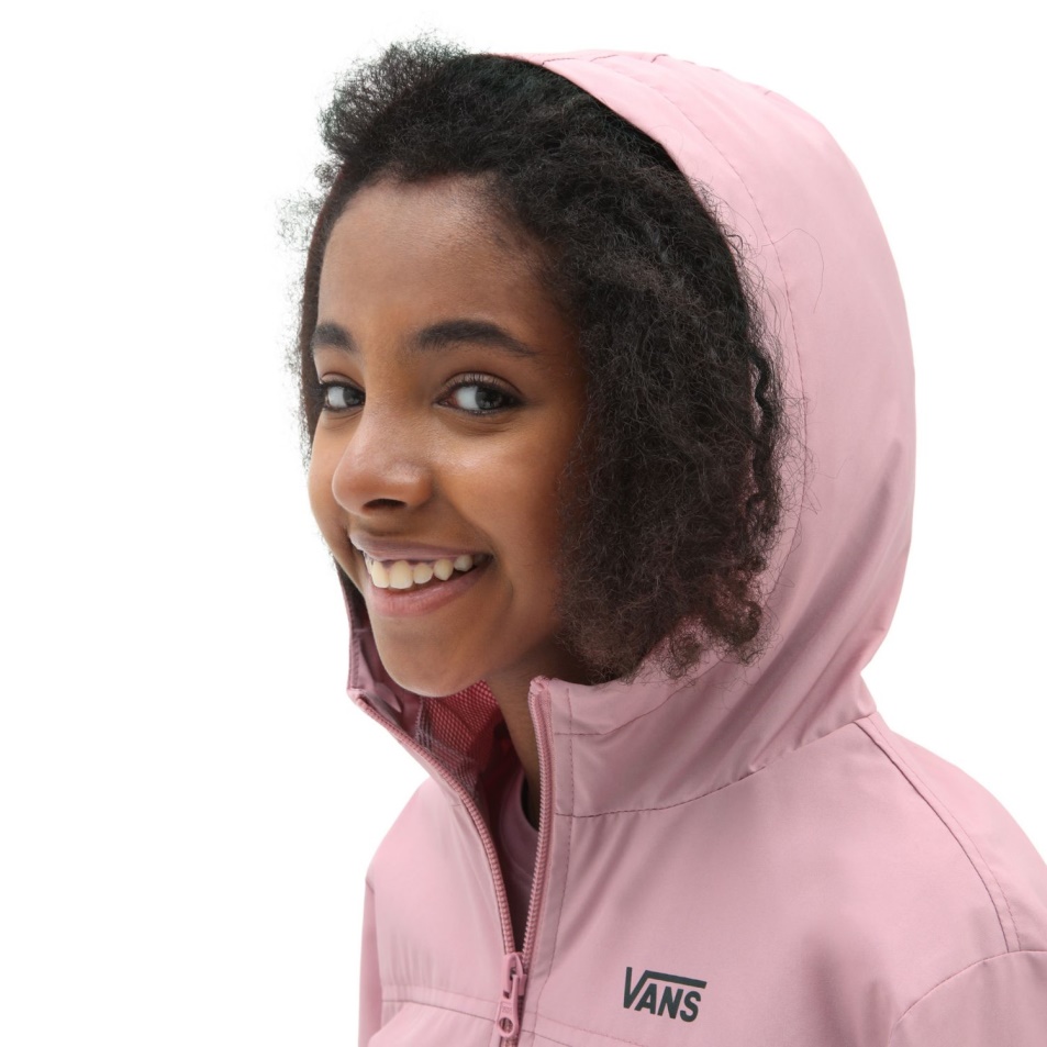 Vans Girls Kastle Klasszikus Széldzseki Kabát (8-14 év) Rózsaszín