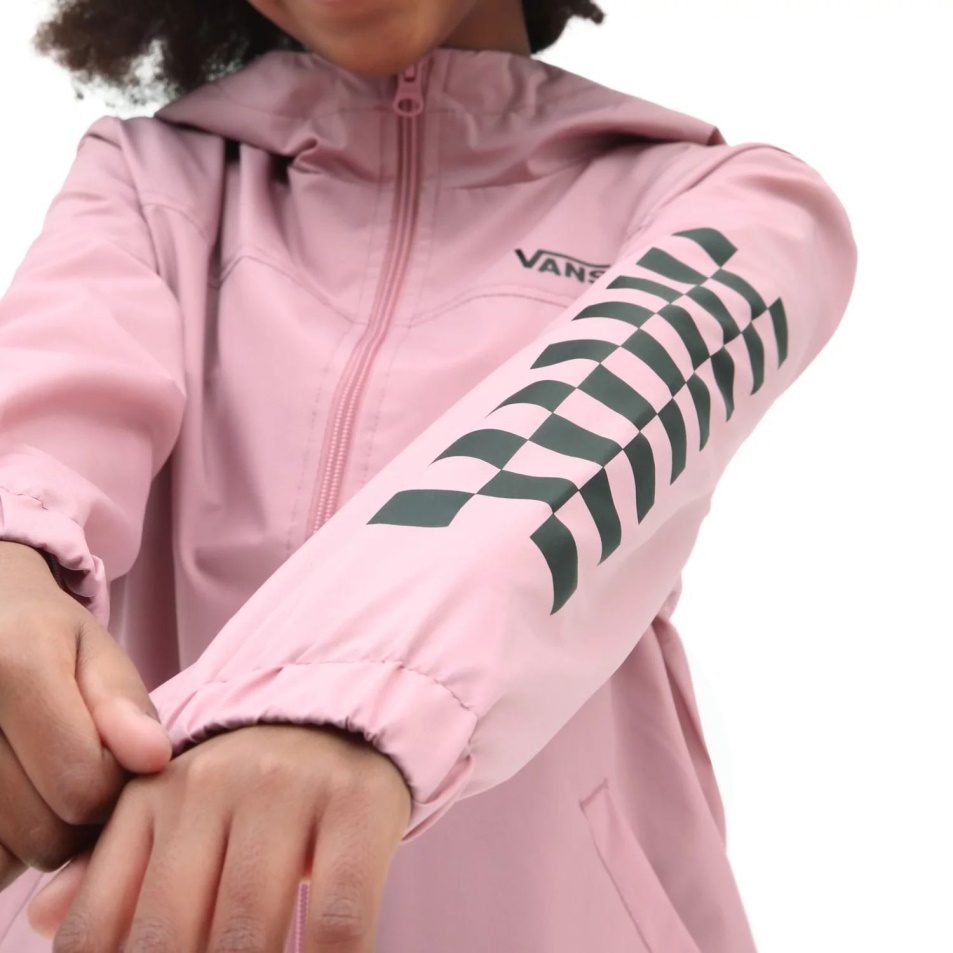Vans Girls Kastle Klasszikus Széldzseki Kabát (8-14 év) Rózsaszín