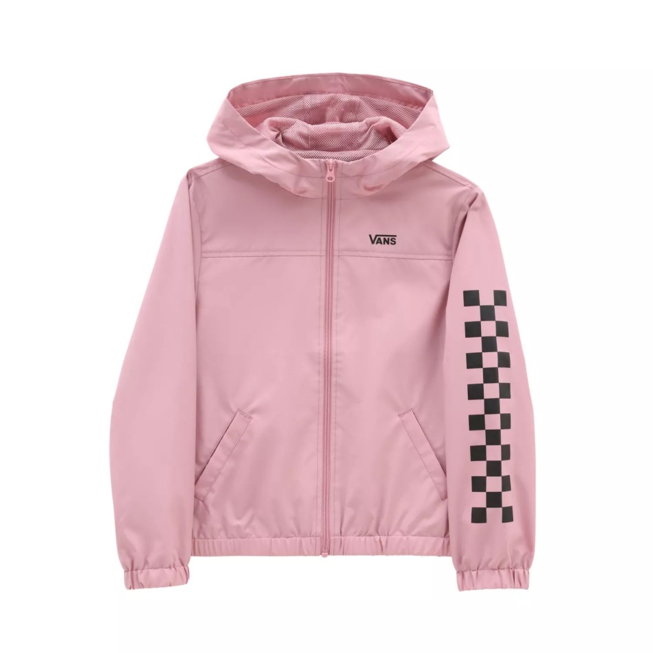 Vans Girls Kastle Klasszikus Széldzseki Kabát (8-14 év) Rózsaszín
