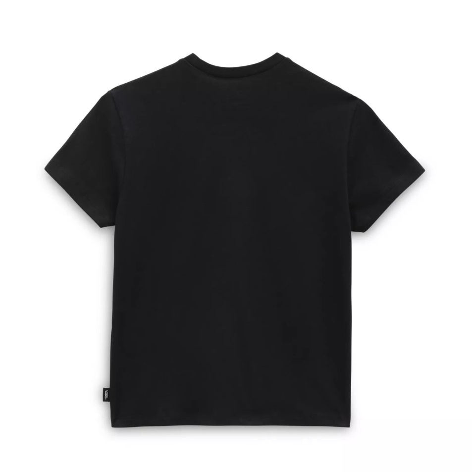 Vans Lányok Kis Lizzie Crew Póló (8-14 év) Fekete