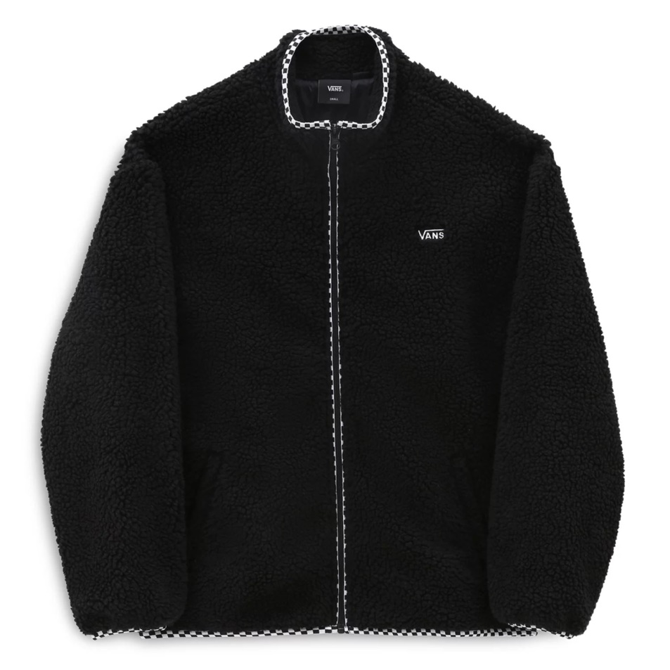 Vans Griffen Sherpa Cipzáros Kabát Fekete