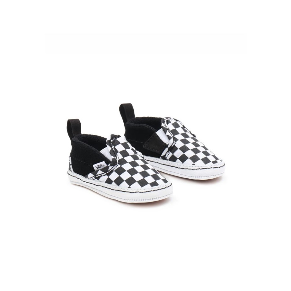 Furgonok Infant Checker Slip-on V Bölcsőcipő (0-1 év) Fekete