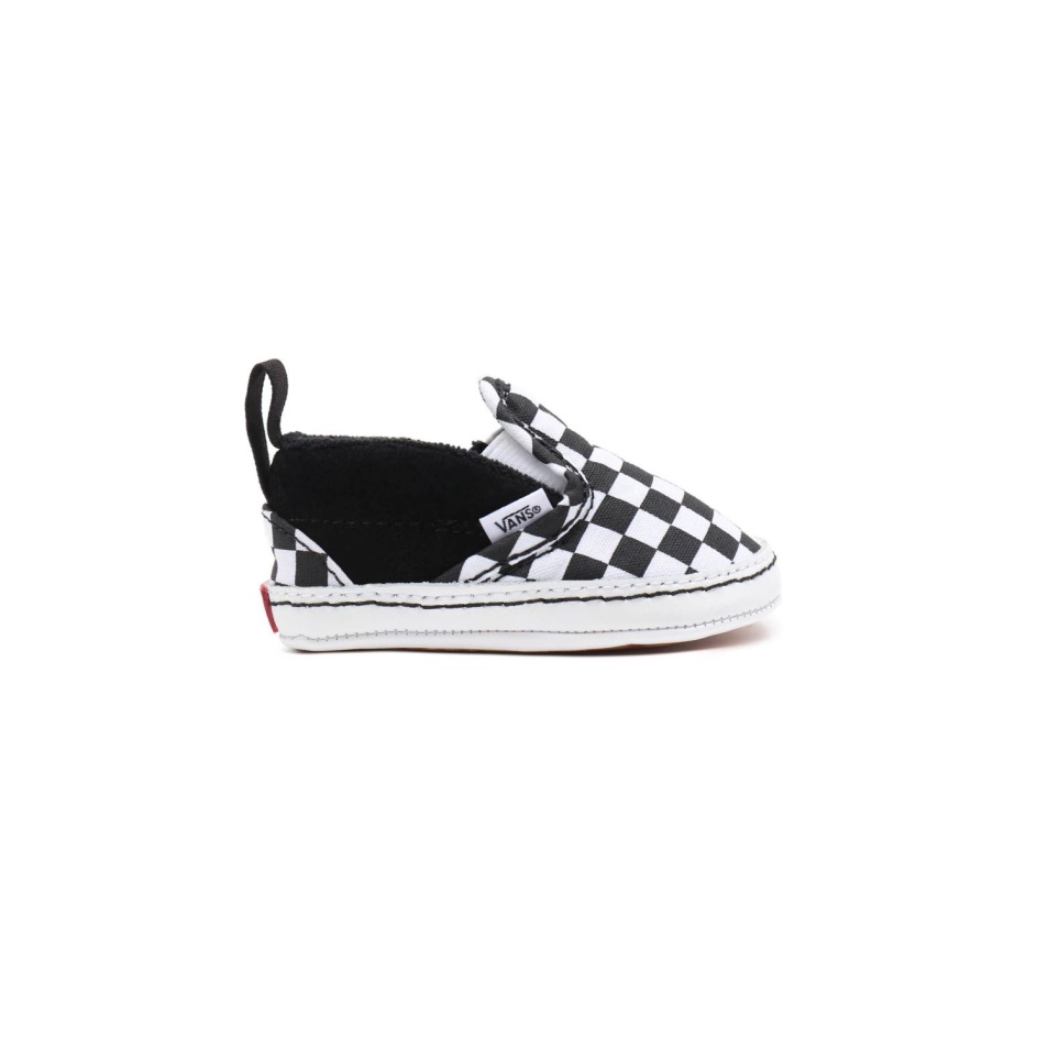 Furgonok Infant Checker Slip-on V Bölcsőcipő (0-1 év) Fekete