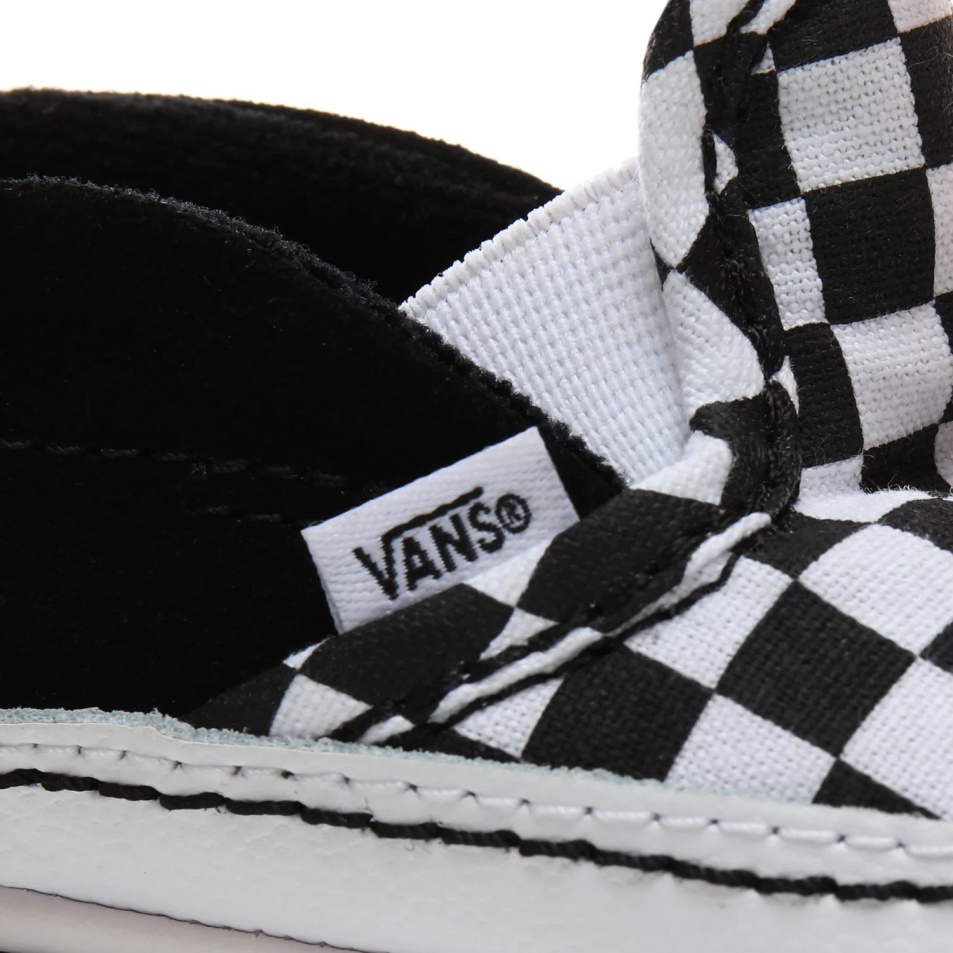 Furgonok Infant Checker Slip-on V Bölcsőcipő (0-1 év) Fekete