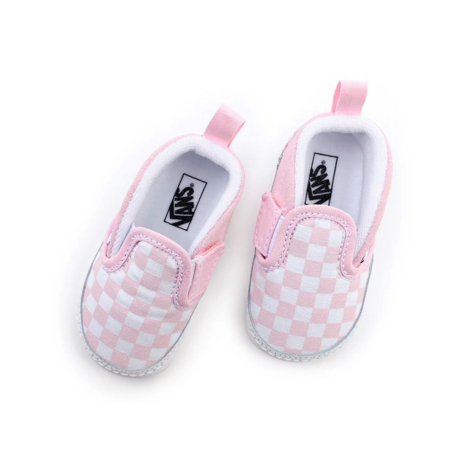 Furgonok Infant Checkerboard Slip-on V Kiságy Cipő (0-1 év) Rózsaszín