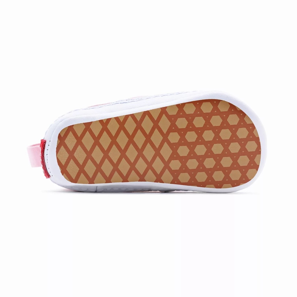 Furgonok Infant Checkerboard Slip-on V Kiságy Cipő (0-1 év) Rózsaszín