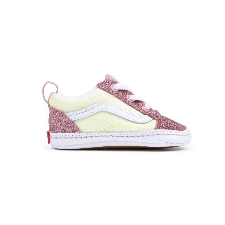 Vans Infant Old Skool Kiságy Cipő (0-1 év) Sárga-rózsaszín