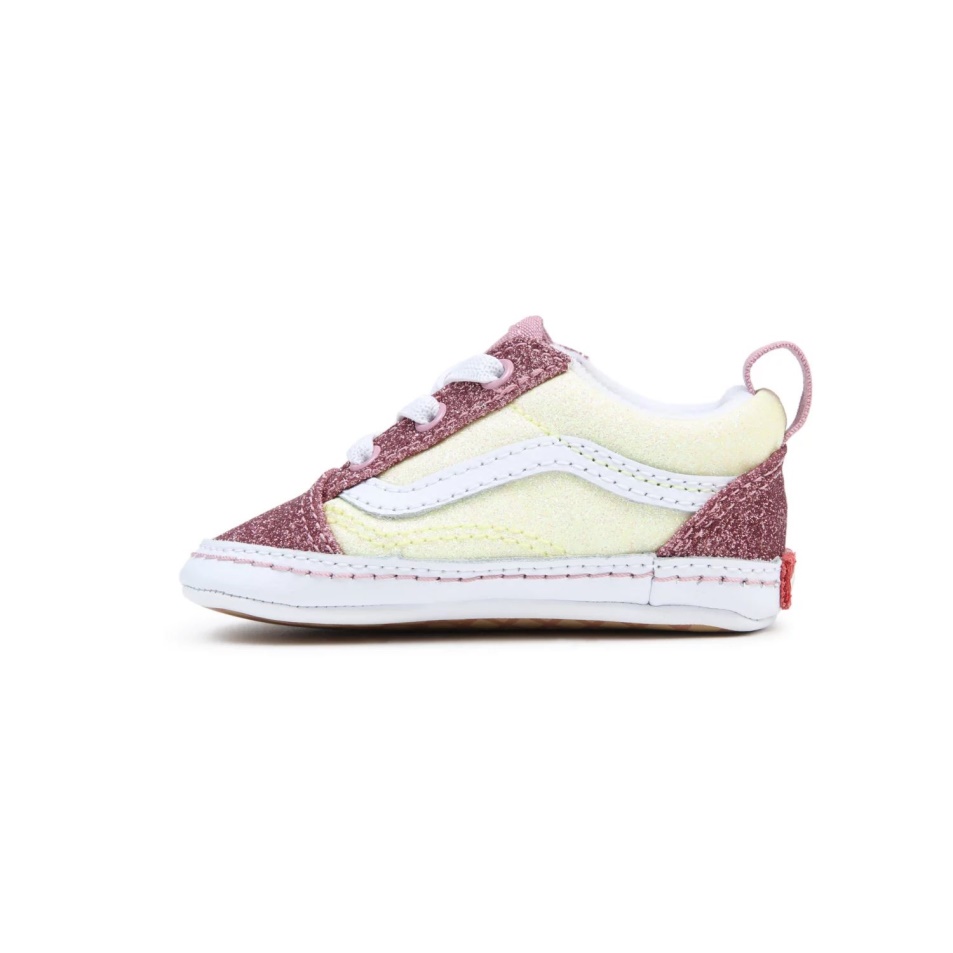 Vans Infant Old Skool Kiságy Cipő (0-1 év) Sárga-rózsaszín