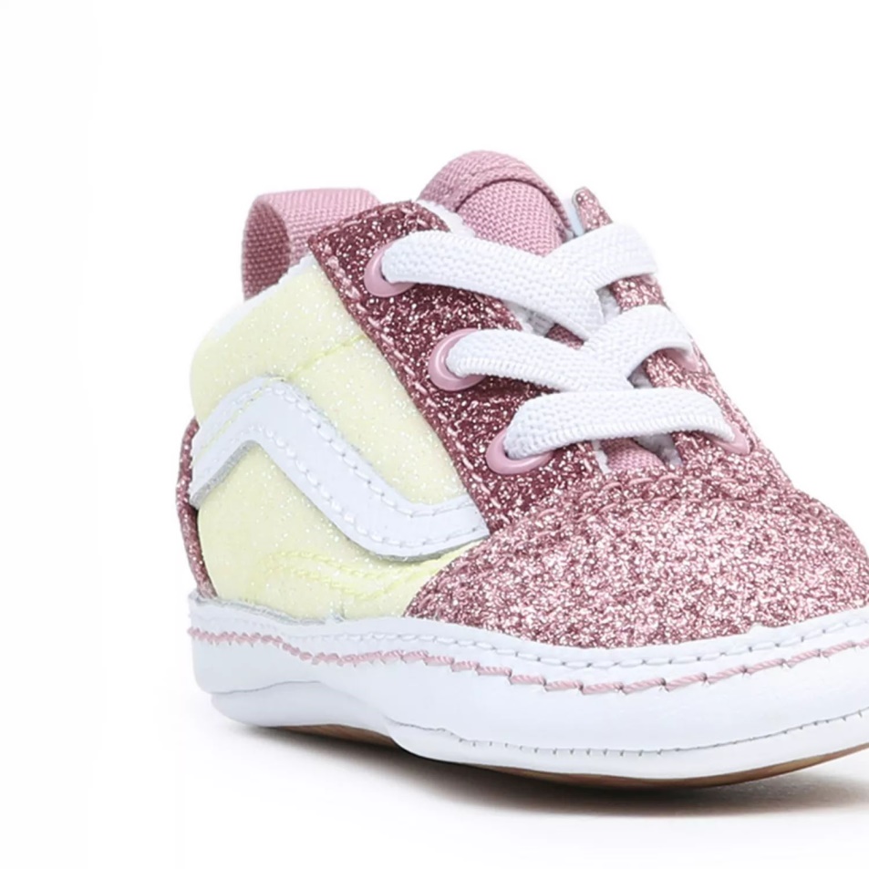 Vans Infant Old Skool Kiságy Cipő (0-1 év) Sárga-rózsaszín