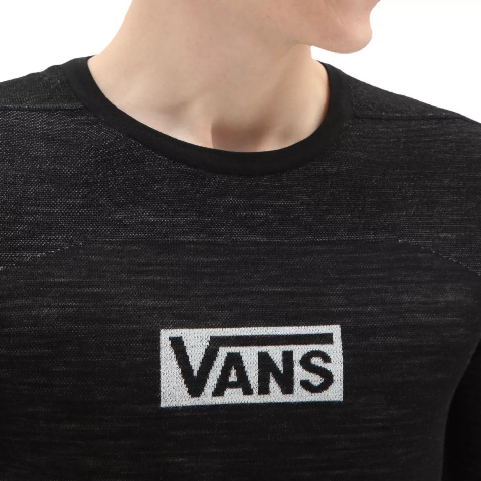Vans Intraknit Merino Base Layer Crew Póló Fekete