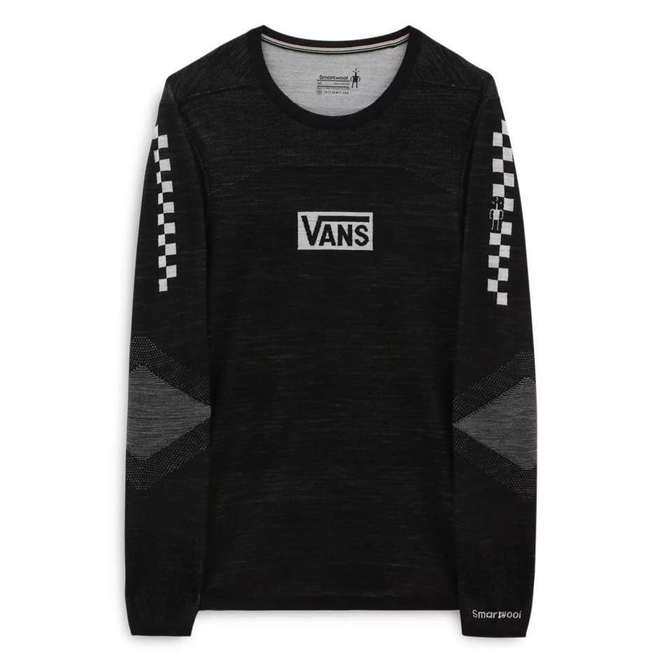 Vans Intraknit Merino Base Layer Crew Póló Fekete