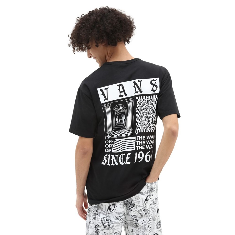 Vans Kevin Peraza Le A Falról Póló Fekete