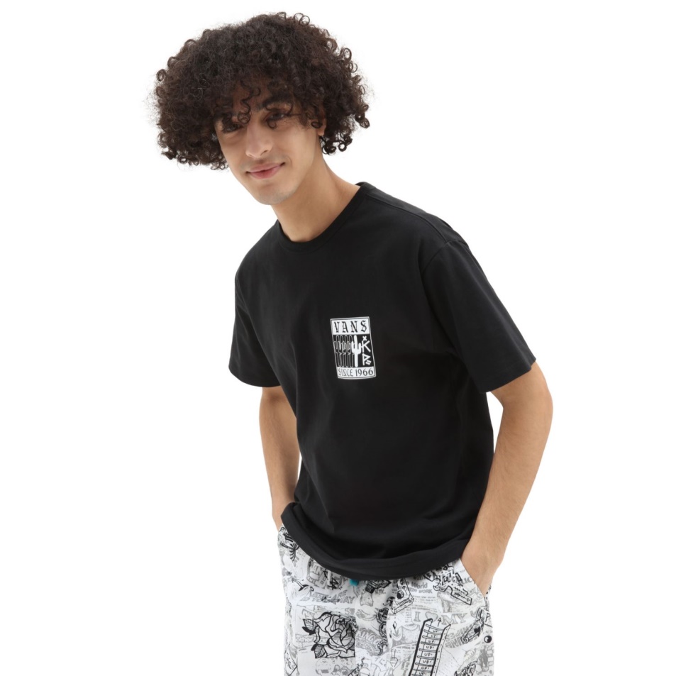 Vans Kevin Peraza Le A Falról Póló Fekete