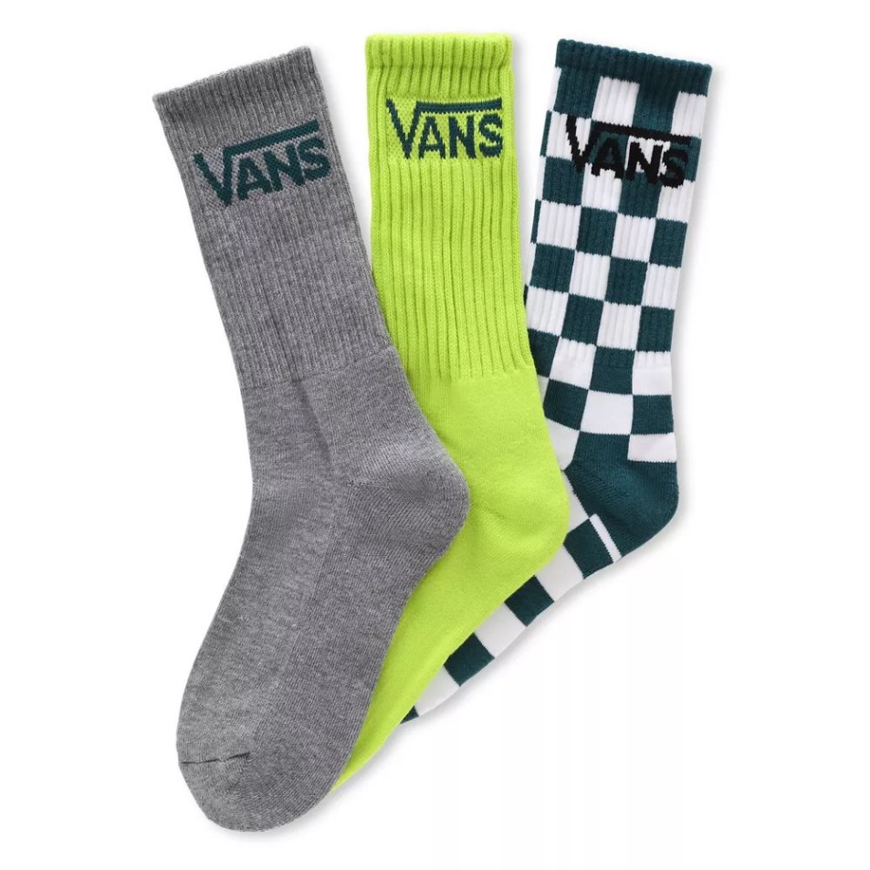 Vans Kids Classic Crew Zokni (3 Pár) Sárga-fehér