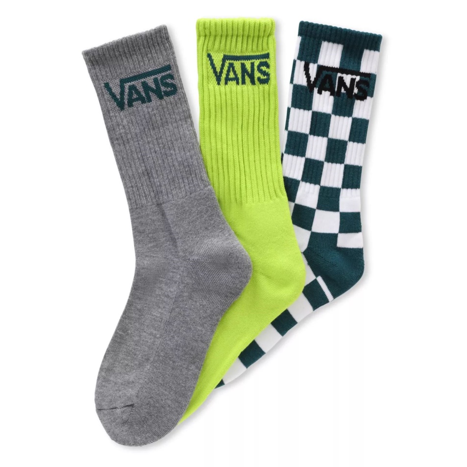 Vans Kids Classic Crew Zokni (3 Pár) Sárga-fehér