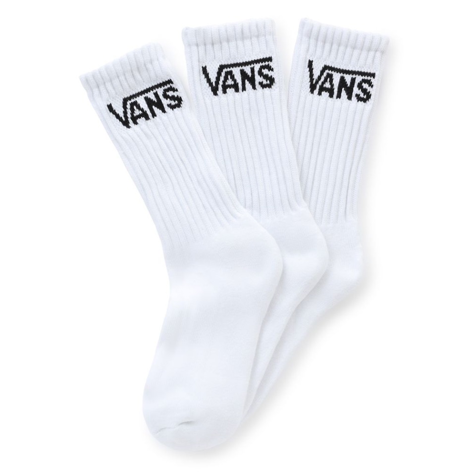 Vans Kids Classic Crew Zokni Nekünk 10-13,5 (3 Pár) Fehér