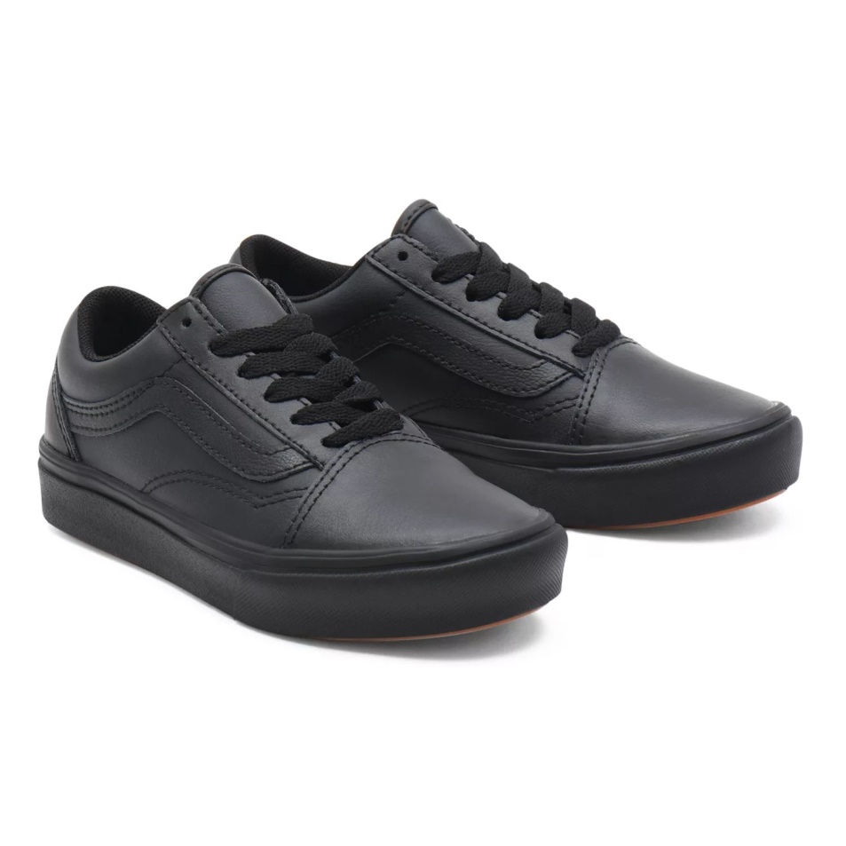 Kisteherautó Gyerek Klasszikus Tumble Comfycush Old Skool Cipő (4-8 év) Fekete