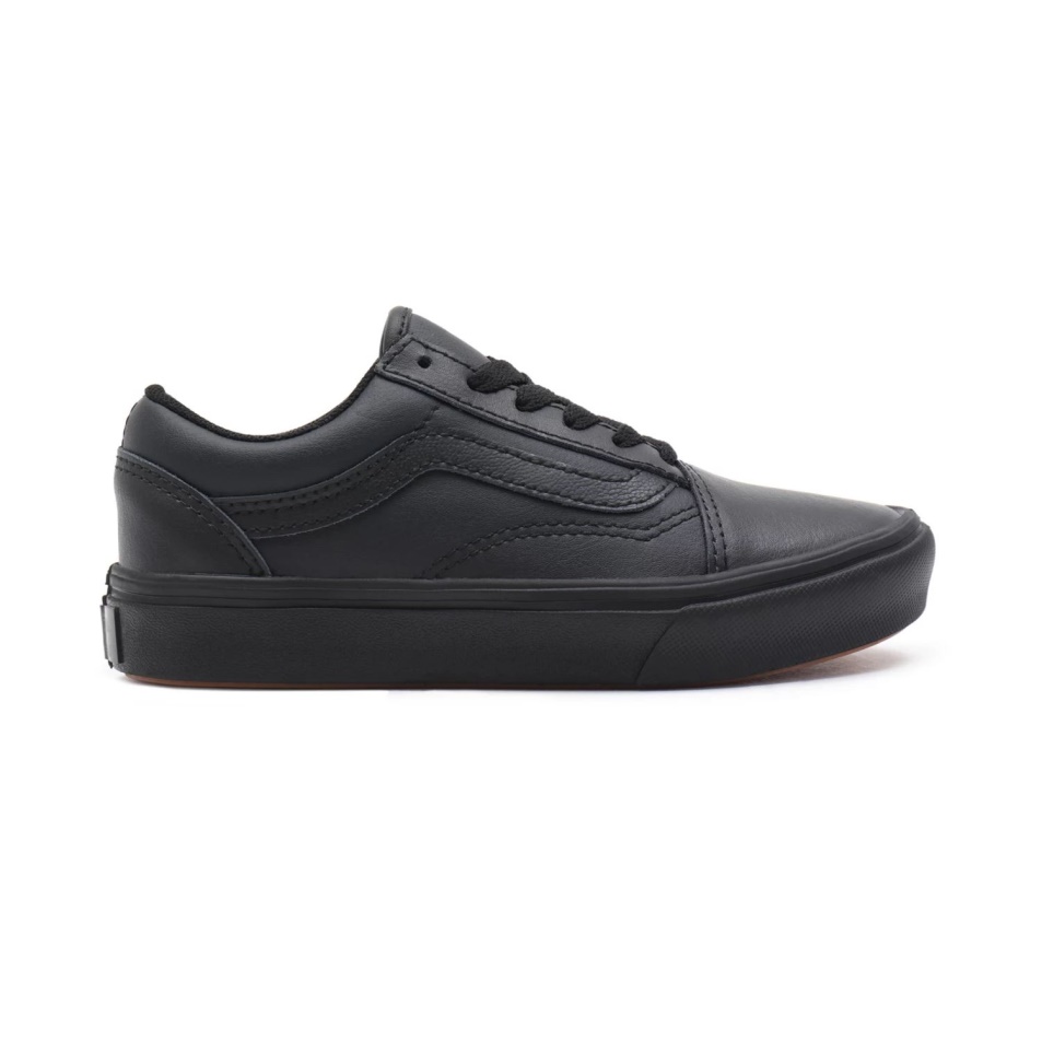 Kisteherautó Gyerek Klasszikus Tumble Comfycush Old Skool Cipő (4-8 év) Fekete