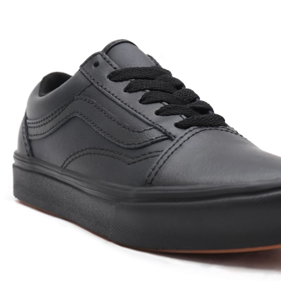 Kisteherautó Gyerek Klasszikus Tumble Comfycush Old Skool Cipő (4-8 év) Fekete