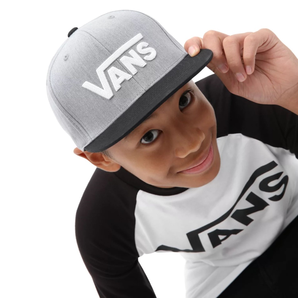 Vans Kids Drop V Snapback Sapka (8-14 év) Szürke