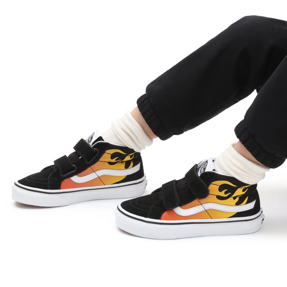 Furgonok Gyerek Hot Flame Sk8-mid Reissue V Cipő (4-8 év) Fekete