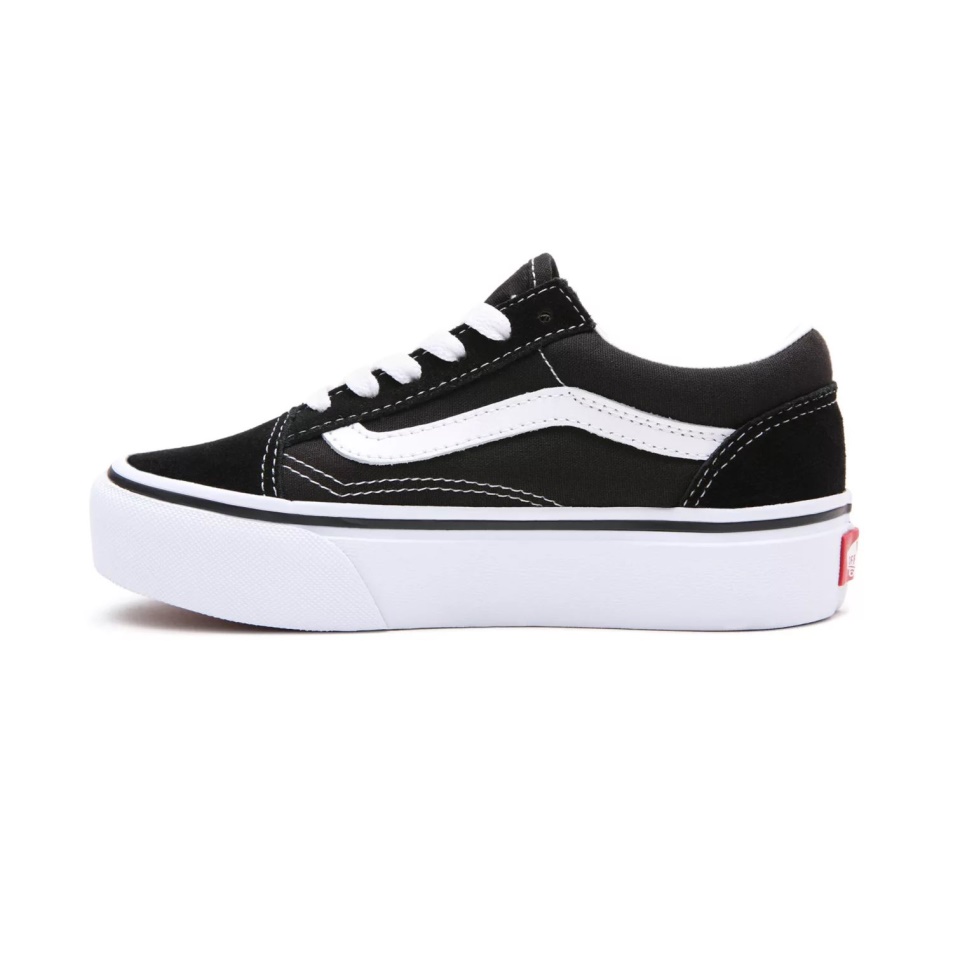 Vans Gyerek Old Skool Platform Cipő (4-8 év) Fekete