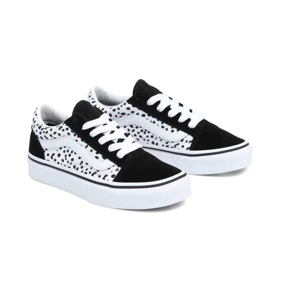 Vans Gyerek Old Skool Cipő (4-8 év) Fekete-fehér
