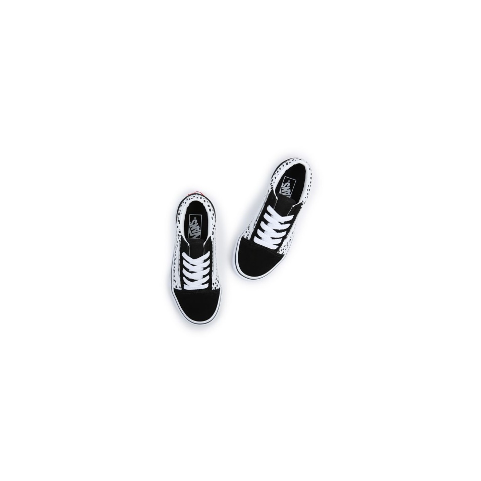 Vans Gyerek Old Skool Cipő (4-8 év) Fekete-fehér
