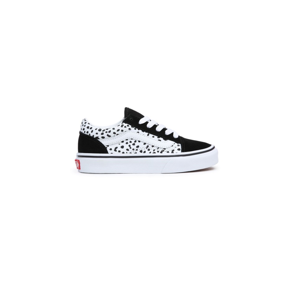 Vans Gyerek Old Skool Cipő (4-8 év) Fekete-fehér