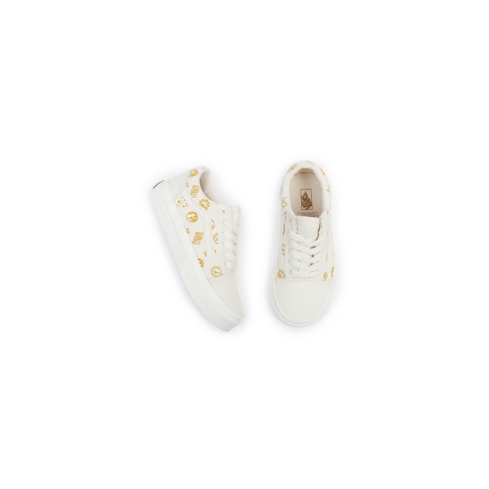 Vans Gyerek Old Skool Cipő (4-8 év) Fehér